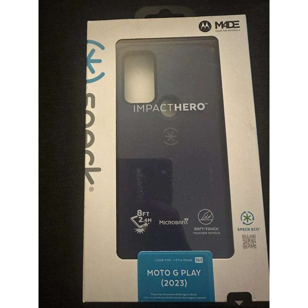 Speck ImpactHero Phone Case For Moto G Play (2023), Dark Blue/Navy